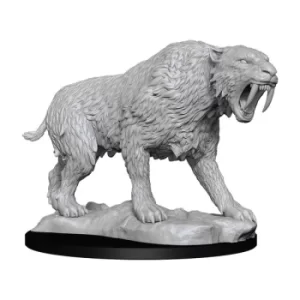 Image of WizKids Deep Cuts Unpainted Miniature Saber-Toothed Tiger Case (6)