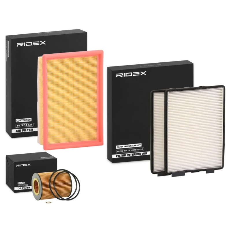 Image of RIDEX 4055F3008 Filter Set with gaskets/seals, for dusty operating conditions Filter Set (4055)