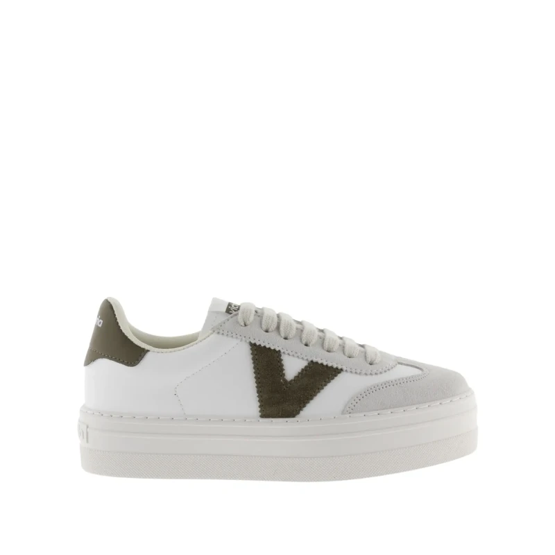 Image of Victoria Womens leather Trainers Victoria Barcelona Vert Female 37