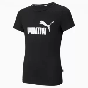 PUMA Essentials Logo Youth T-Shirt, Black, size 3-4 Youth, Clothing