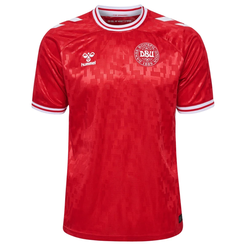 Image of Hummel Denmark Home Shirt 2024 Adults - Red Red S