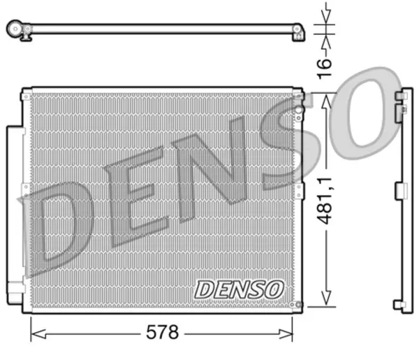 Image of Denso Denso DCN50017 Condenser Denso-DCN50017-CS