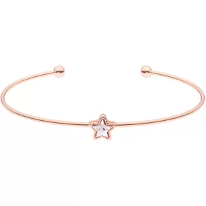 Image of Ted Baker Ladies Rose Gold Plated Crystal Star Ultrafine Cuff Bangle TBJ1685-24-02