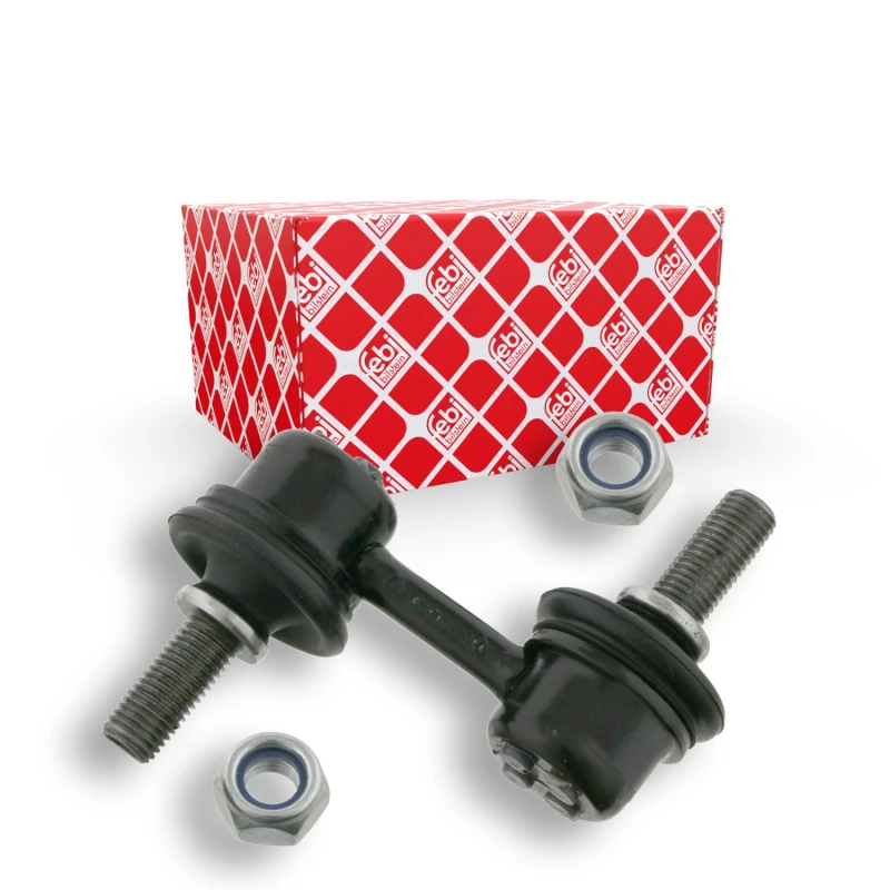 Image of FEBI BILSTEIN 23714 Anti-roll bar link OE Turbo NEW, Front Axle Right, with nuts Steel Link Stabiliser (3229)