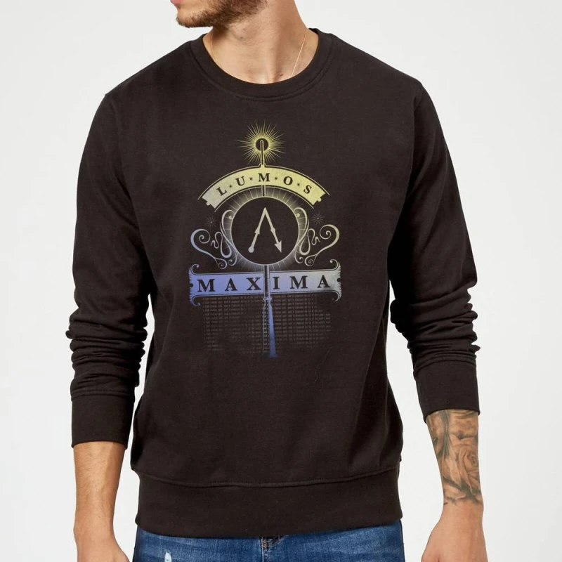 Image of Harry Potter Lumos Maxima Sweatshirt - Black - L