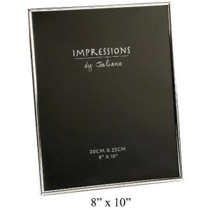 image of 8" x 10" - Impressions Thin Silver Plated Photo Frame