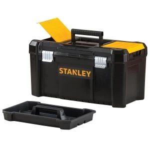 image of Stanley Tools Basic Toolbox With Organiser Top 19in