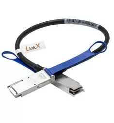 Image of Technologies MFA1A00-C003 - 3m - QSFP28 - QSFP28 - Male - Black,Blue - 100 Gbit/s