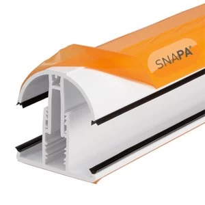 image of Snapa Lean-to Bar 10, 16, 25, 32, & 35mm Including Endcap 3m White