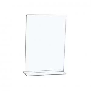 image of Office Sign Holder Portrait Stand Up A4 Clear 938543