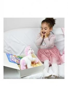 image of Personalised Unicorn Story Plush Toy Giftset Including Free Giftbox