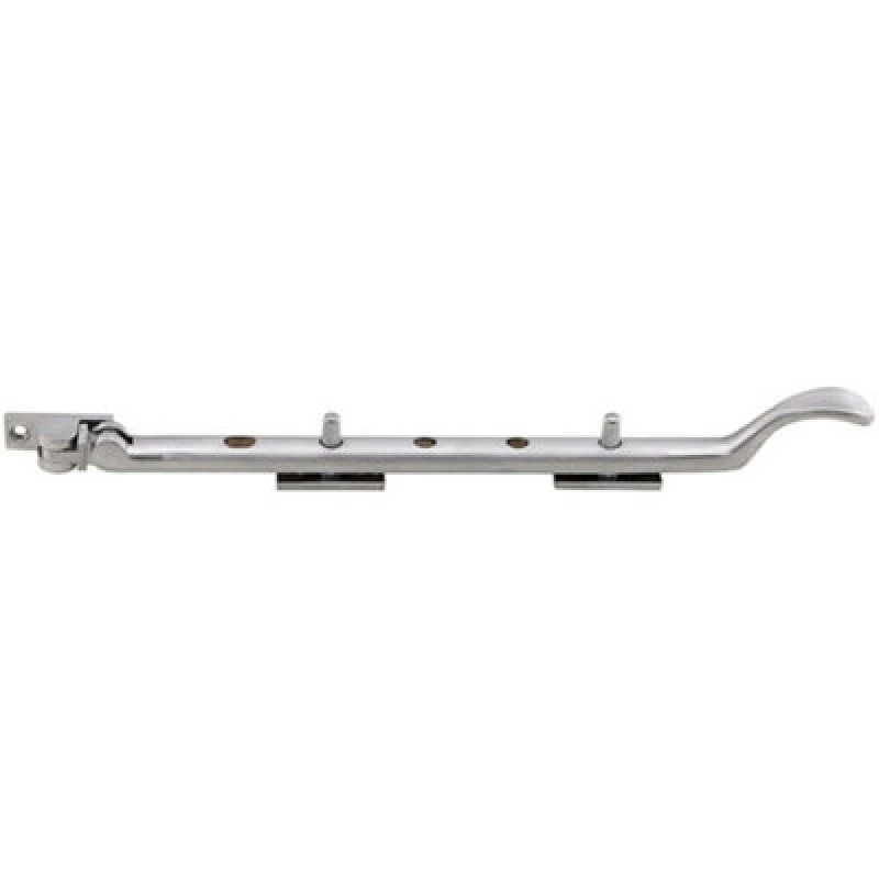 Image of Loops Victorian Casement Window Stay 300mm Length 2 Pins Included Satin Chrome Multi