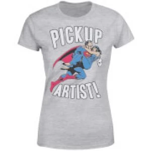 Image of DC Originals Superman Pickup Artist Womens T-Shirt - Grey - 3XL