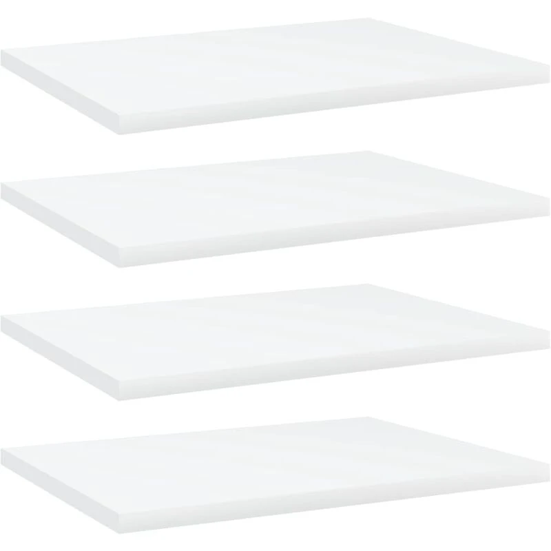 Image of VIDAXL Vidaxl - Bookshelf Boards 4 pcs White 40x30x1.5cm Engineered Wood 8720286244074