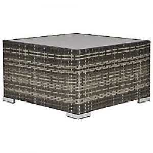 Image of Outsunny Rattan Coffee Table 867-069CG Deep Grey