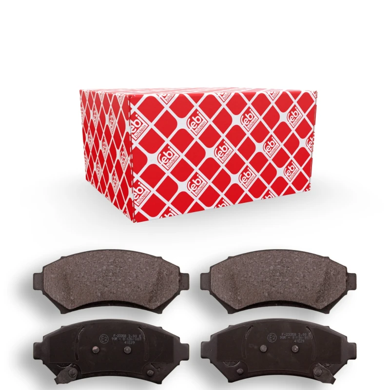 Image of FEBI BILSTEIN 116156 Brake pad set Front Axle, with acoustic wear warning Brake Pad Set,disc brake (402)