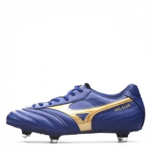 image of Mizuno Morelia Club SI SG Football Boots - Blue Depths/Gol