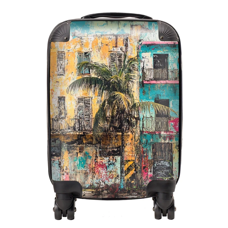 Image of Designer Luggage Jasper Reed: 00002 Suitcase Size: Medium Multicolor Unisex Medium
