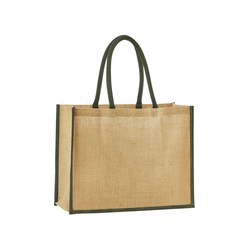 Image of Westford Mill Womens Classic Starched Jute Tote Bag in Navy Navy Female One Size