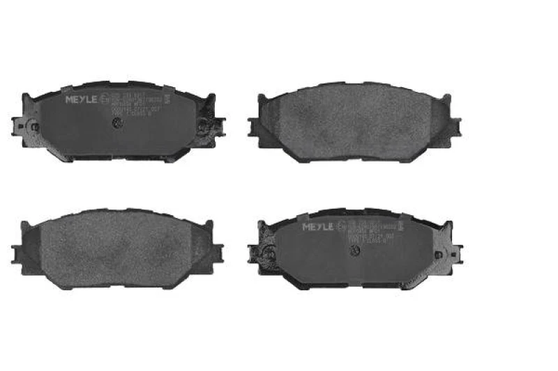 Image of MEYLE 025 239 8317 Brake pad set Front Axle, excl. wear warning contact, Original Quality, with anti-squeak plate Brake Pad Set,disc brake (402)