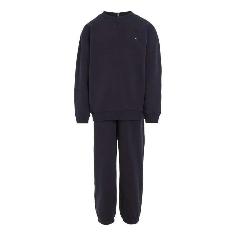 Image of Tommy Hilfiger Cotton Jersey Tracksuit Junior Unisex - Blue Blue One Size
