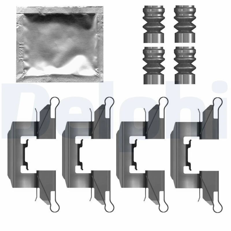 Image of DELPHI Brake pad fitting kit DELPHI LX0791