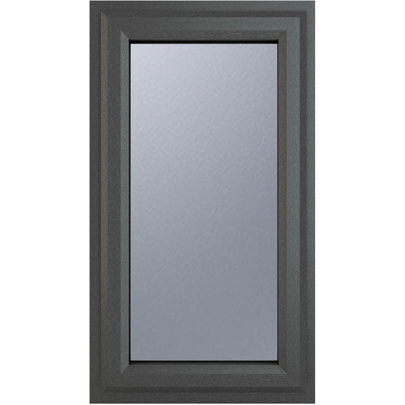 Image of Crystal Triple Glazed Window Grey/White Rh 610 X 1040Mm Obscure 5GWOTG6101040