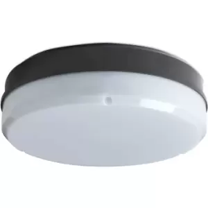 image of Robus Compact 2D Emergency Surface Fitting with Opal And Prismatic Diffuser - Black Base - RC282DEPO-04