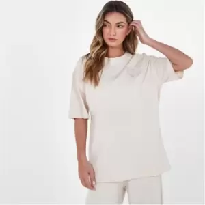 Image of Everlast Laurel Oversized T-Shirt - Beige