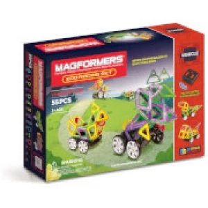 image of Magformers Zoo Racing Set - 55 Pieces