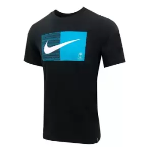 Image of Nike Fiji 22/23 Logo T-Shirt Mens - Black