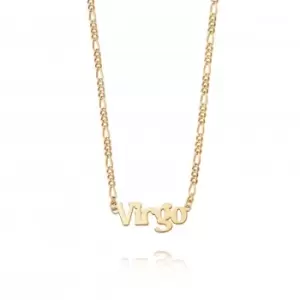 image of Virgo Zodiac 18ct Gold Plated Necklace ZN06_GP