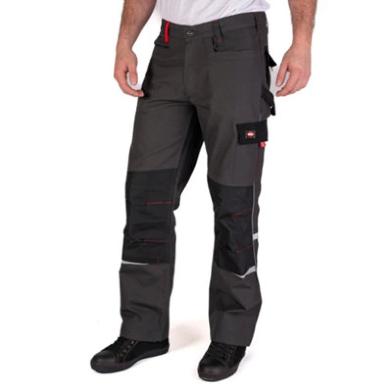 Image of Lee Cooper Workwear Lee Cooper Workwear Men Fashion Fit Multi Pocket Trouser in Grey Size: 36R Grey 36R Male 5050217283807