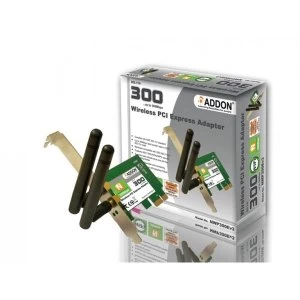 image of ADDON Wireless 11N 300Mbps PCI-e Adapter