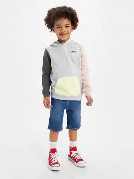 Image of Kids Slim Fit Lightweight Eco Performance Shorts - Blue