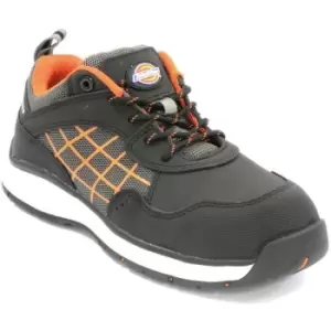 Image of Dickies Elora Safety Trainer Black/Orange Size 7 - Black/Orange