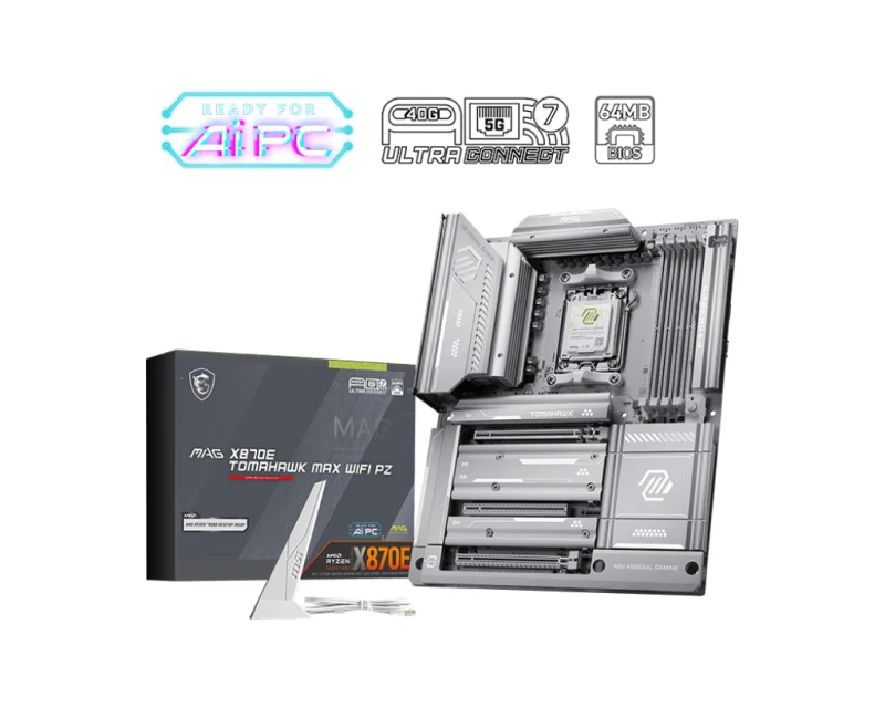 Image of MSI MAG X870E Tomahawk Max WIFI PZ (Socket AM5) DDR5 ATX Motherboard