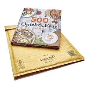 Image of Mail Lite Bubble Lined Size H5 270x360mm Gold Postal Bag Pack of 50
