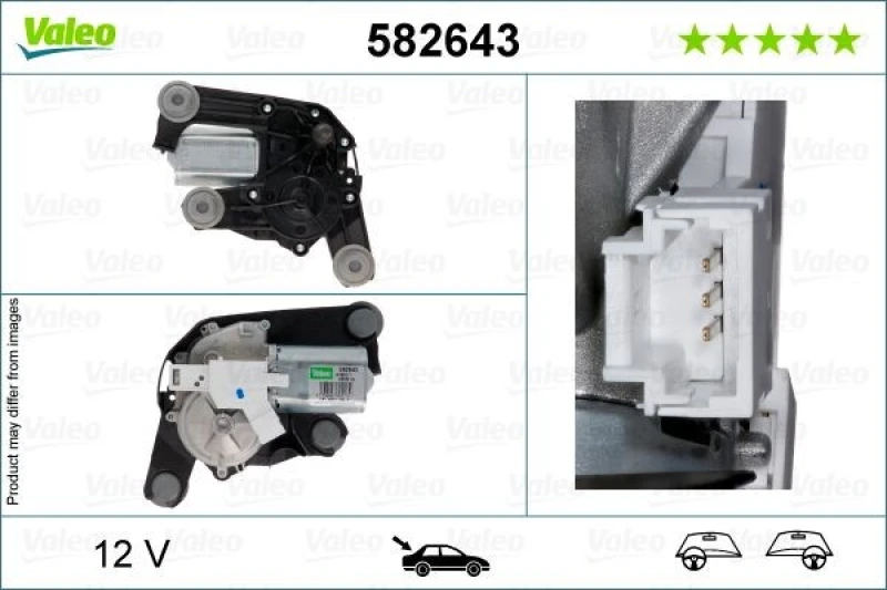 Image of Wiper motor VALEO 582643
