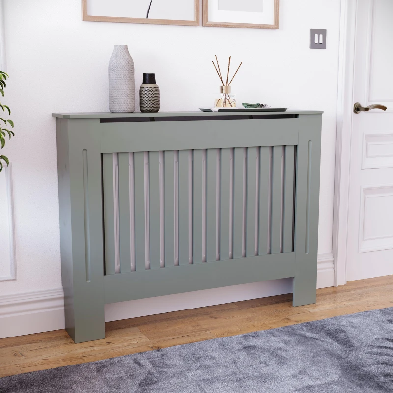 Image of Lassic Vida Designs Chelsea Radiator Cover, Medium Grey unisex Medium