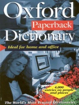 Image of The Oxford Paperback Dictionary by Elaine Pollard and Helen Liebeck Paperback