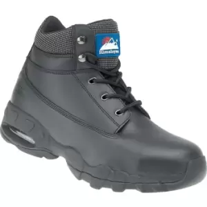 image of 4040 Black Safety Boots with Eva/Rubber Soles - Size 12 - Black - Himalayan