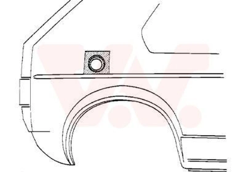 Image of VAN WEZEL Side panel VAN WEZEL 3734191