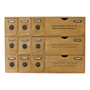 image of 12 Drawer Rustic Storage Unit, Trinket Drawers