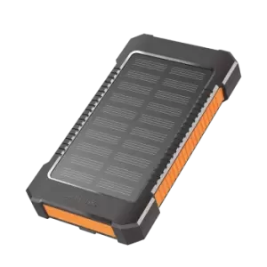 LogiLink Mobile Power Bank, LiPo, 6.000mAh, solar, w/flashlight, black