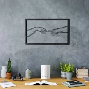 Image of Creation Black Decorative Metal Wall Accessory