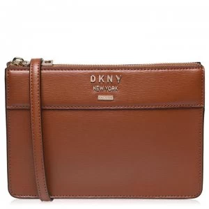 image of DKNY Ava Top Zip Crossbody Bag - CARAMEL CAR