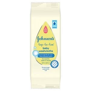 Image of JOHNSON S TOP-TO-TOE Baby Washcloths