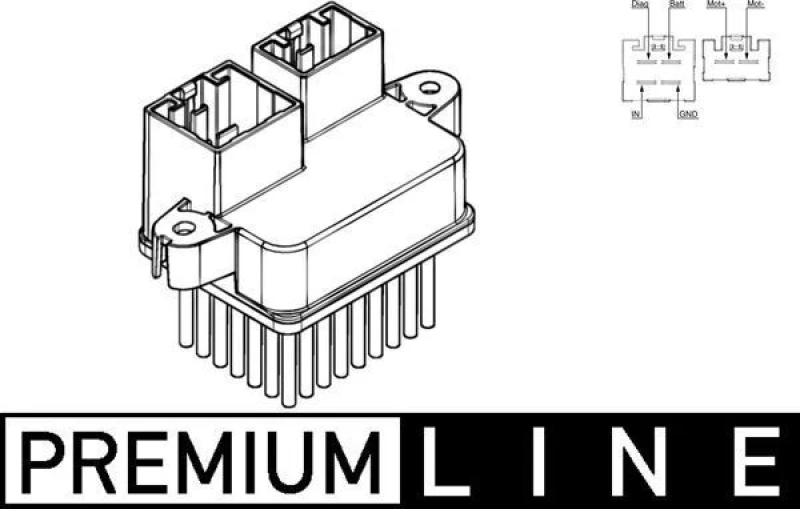 Image of Blower motor regulator MAHLE ABR 107 000P