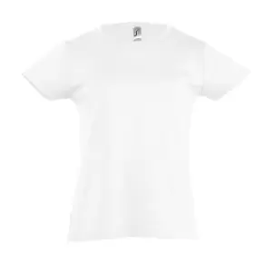 Image of SOLS Girls Cherry Short Sleeve T-Shirt (12yrs) (White)